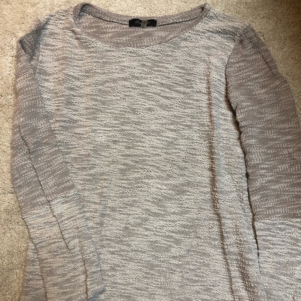 Textured sweater, taupe color
